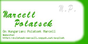 marcell polatsek business card